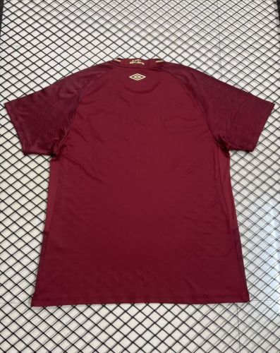 Fan Version 2025-2026 Fluminense Third Away Red Soccer Jersey Football Shirt