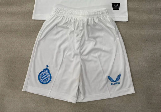 Fan Version 2025-2026 Brugge Away White Soccer Shorts Football Shorts