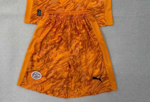 Fan Version 2025-2026 PSV PSV Orange Goalkeeper Soccer Shorts Football Shorts