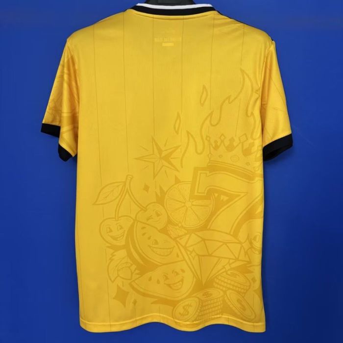 Fan Version 2025-2026 Italy Game Version Yellow Soccer Jersey Football Shirt