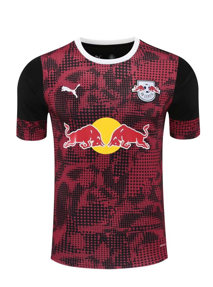 Fans Version 2025-2026 RB Leipzig Red/Black Soccer Training Jersey Football Shirt