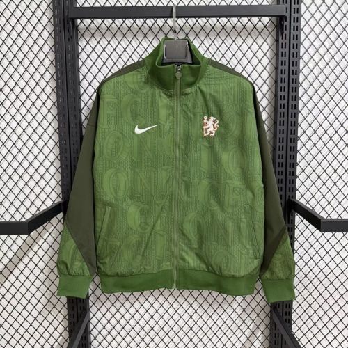 2025-2026 Chelsea Green Soccer Windbreaker Jacket Football Jacket