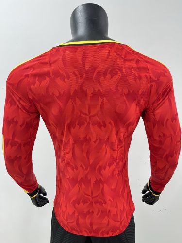 Long Sleeve Player Version 2026 BEL Home Soccer Jersey Football Shirt