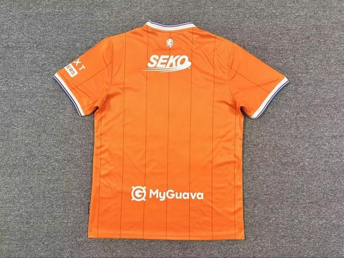 Fans Version 2025-2026 Queens Park Rangers Fourth Away Orange Soccer Jersey Football Shirt