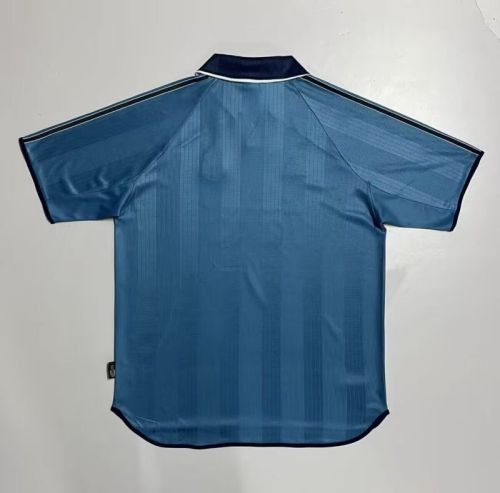 Retro Jersey 1999-2001 Real Madrid Third Away Blue Soccer Jersey Vintage Real Camisetas de Futbol