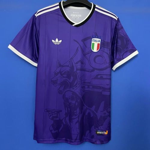 Fan Version 2025-2026 Italy Game Version Purple Soccer Jersey Football Shirt