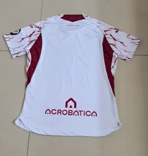 Fans Version 2025-2026 Torino Away White Soccer Jersey Football Shirt