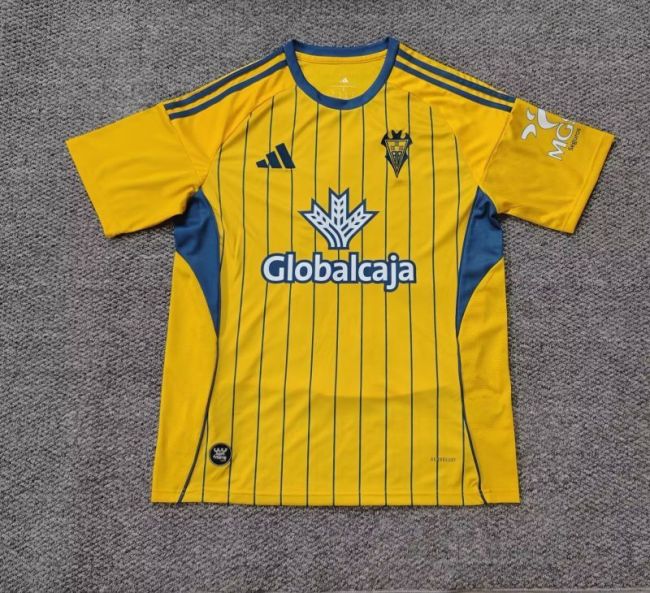 Fan Version 2025-2026 Albacete Balompié Third Away Yellow Soccer Jersey Football Shirt
