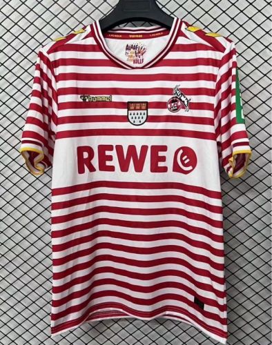 Fans Version 2025-2026 1. FC Köln Red/White Special Edition Soccer Jersey Koln Fooball Shirt