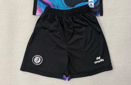 Fan Version 2025-2026 Bristol City Third Away Black Soccer Shorts Football Shorts
