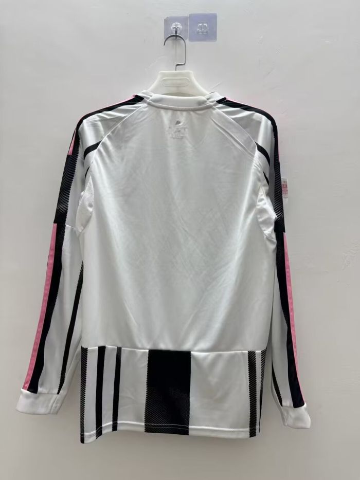 Long Sleeve Maillot Juve Shirt Fan Version Juventus 2025-2026 Home Soccer Jersey Football Shirt