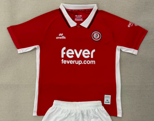 Fans Version 2025-2026 Bristol City Home Soccer Jersey Football Shirt