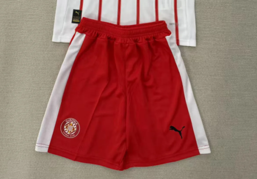 Fan Version 2025-2026 Girona Home Soccer Shorts Horona Football Shorts