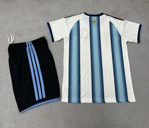 Adult Uniform 2026 Argentina Home Soccer Jersey Shorts Men's Camisetas de Futbol Kit