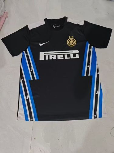 Fan Version 2025-2026 Inter Milan Black Soccer Training Jersey Football Shirt