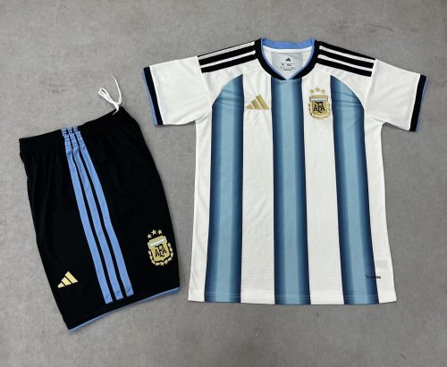 Adult Uniform 2026 Argentina Home Soccer Jersey Shorts Men's Camisetas de Futbol Kit