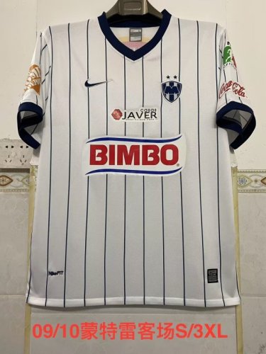 Retro Jersey 2009-2010 Monterrey Away White Soccer Jersey Vintage Football Shirt