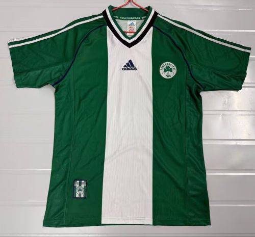 Retro Jersey 1998-1999 Panathinaikos Home Soccer Jersey Football Shirt