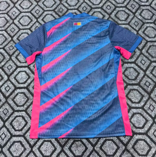 Barca Camisetas de Futbol Fans Version 2025-2026 Barcelona Dark Blue/Pink Soccer Training Jersey