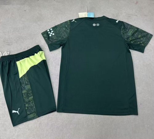 Adult Uniform 2025-2026 Manchester City Fourth Away Green Soccer Jersey Shorts Man City Football Kit