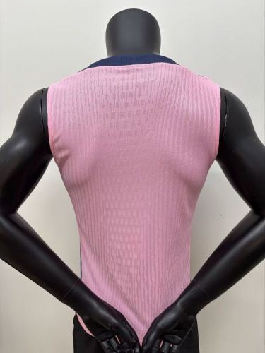 Barca Camisetas de Futbol Player Version 2025-2026 Barcelona Pink Soccer Training Vest