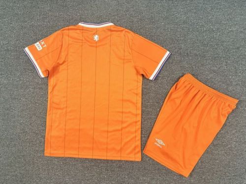 Youth Uniform Kids Kit 2025-2026 Queens Park Rangers Fourth Away Orange Soccer Jersey Shorts Child Football Set