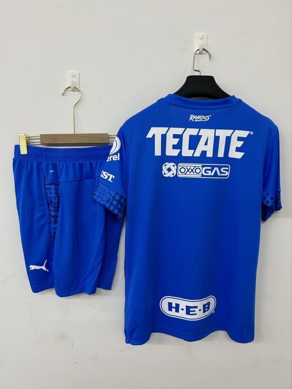 Adult Uniform 2025-2026 Manchester United Blue Soccer Training Jersey and Shorts Football Kits
