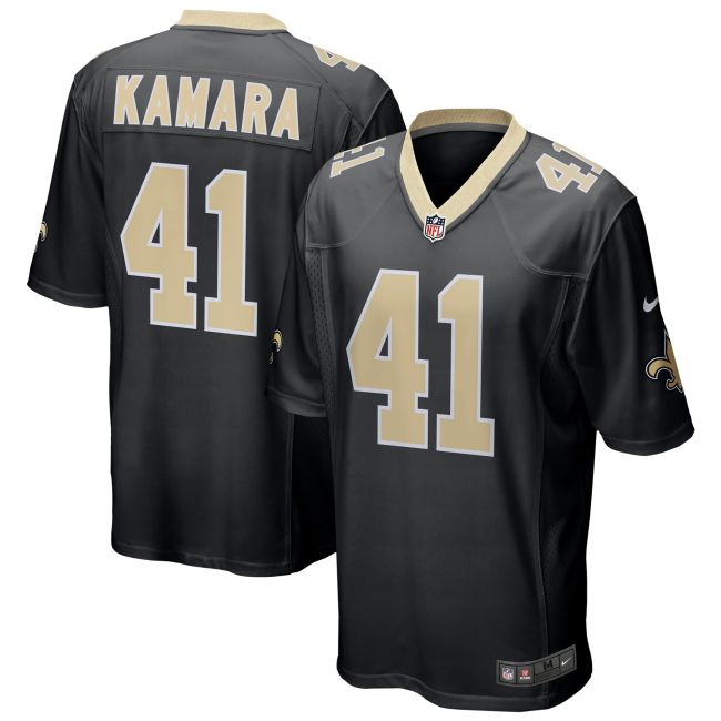 Alvin-Kamara Black New orleans Saints Game Jersey