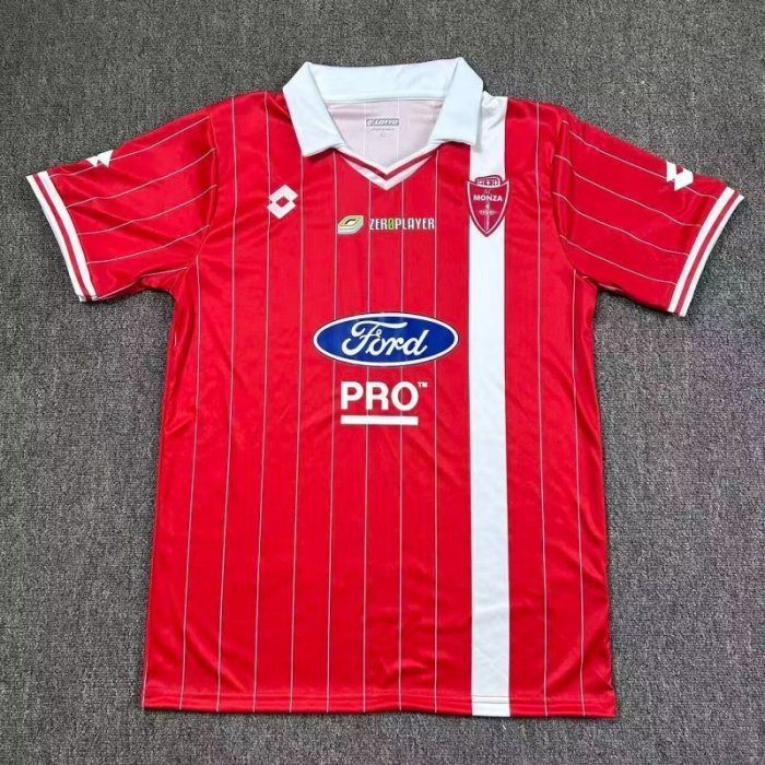 Fans Version 2025-2026 Monza Home Soccer Jersey Football Shirt