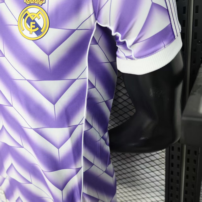 Player Version 2025-2026 Real Madrid Purple/White Special Edition Soccer Jersey Real Football Shirt