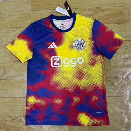 Fans Version 2025-2026 Ajax Colorful Soccer Training Jersey Football Shirt