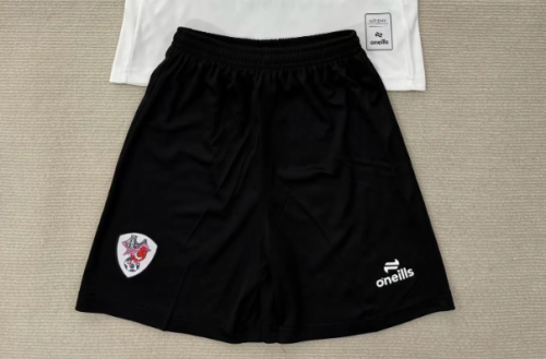 Fan Version 2025-2026 Bristol City Away Black Soccer Shorts Football Shorts
