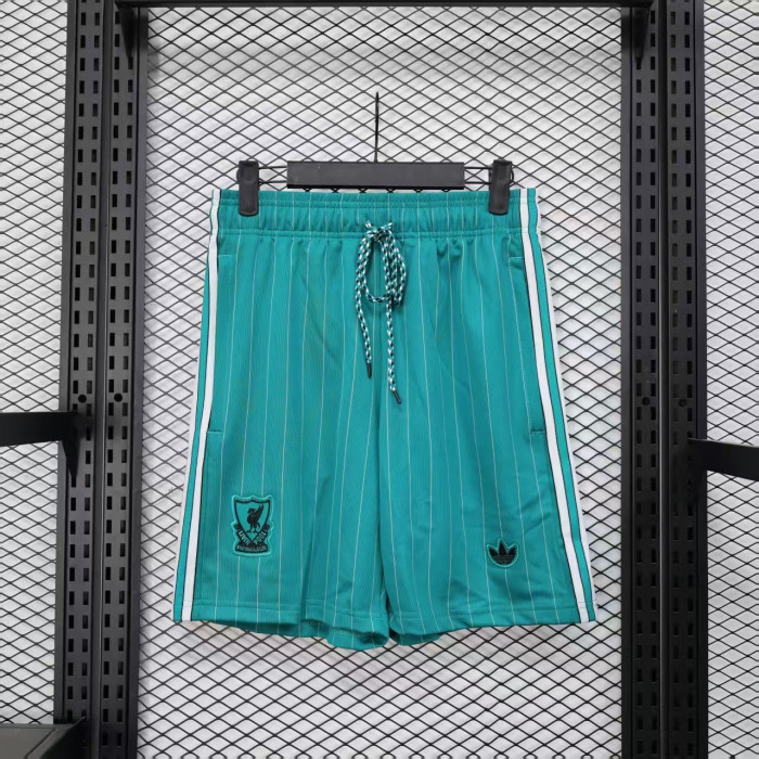 Fan Version 2025-2026 Liverpool Green Icon Soccer Shorts Football Shorts