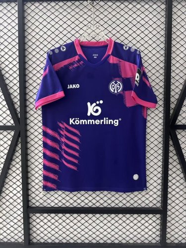 Fan Version 2025-2026 Mainz 05 Away Purple Soccer Jersey Football Shirt