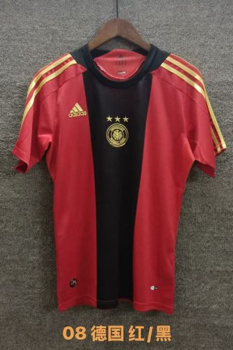 Retro Jersey 2008 Germany Away Red/Black Soccer Jersey Vintage Football Shirt