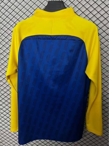 2025-2026 Las Palmas Blue/Yellow Soccer Training Sweater and Pants