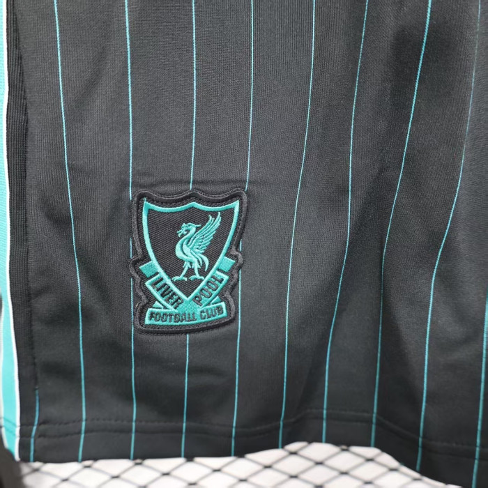 Fan Version 2025-2026 Liverpool Black Icon Soccer Shorts Football Shorts