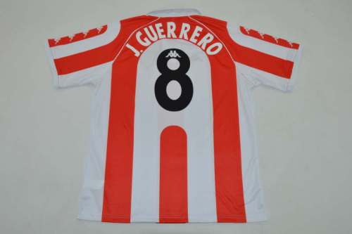 Retro Jersey 1998-1999 Athletic Bilbao J.GUERRERO 8 Home Soccer Jersey Vintage Football Shirt