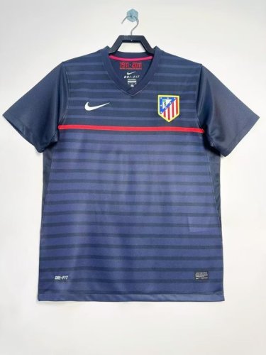 Retro Jersey 2011-2012 Atletico Madrid Away Dark Blue Soccer Jersey Vintage Football Shirt