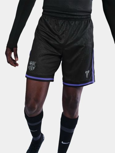 Fan Version 2025-2026 Barcelona Black/Purple Soccer Shorts Football Shorts