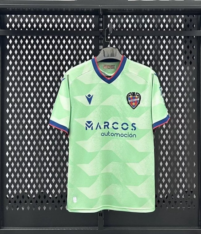 Fan Version 2025-2026 Levante Third Away Green Soccer Jersey Football Shirt