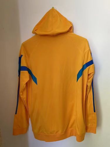 with Caps 2025-2026 Tigres Yellow Soccer Training Hoodie Football Hoody