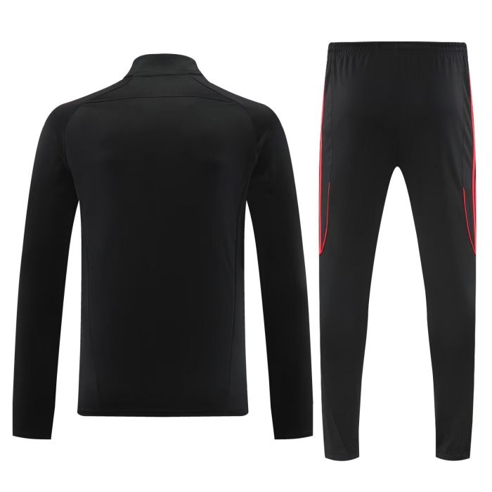 2025-2026 Liverpool Black/Red Soccer Training Sweater and Pants Football Kit