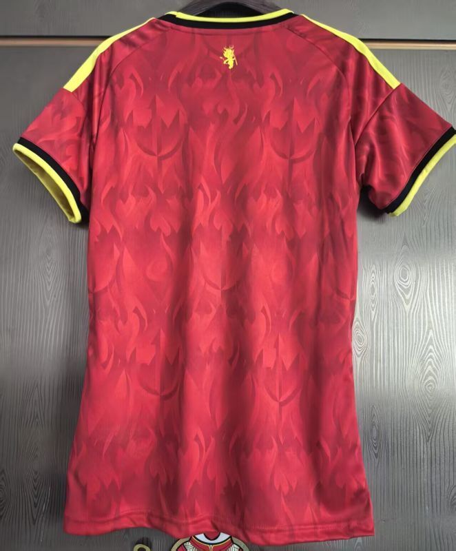 Women 2026 BEL Home Soccer Jersey Girl Football Shirt