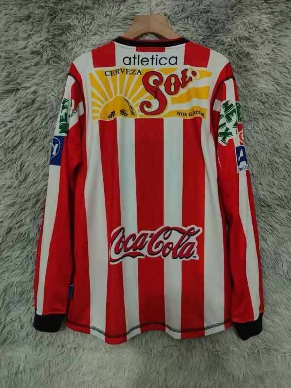 Long Sleeve Retro Jersey 2002-2003 Chivas Home Soccer Jersey Vintage Football Shirt