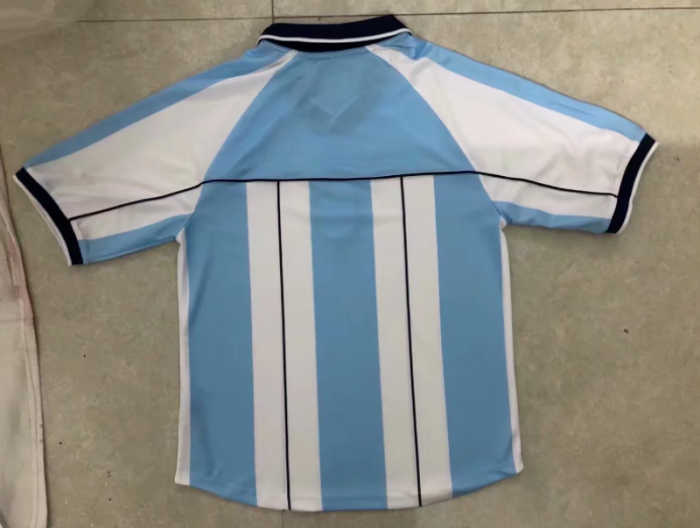 Retro Jersey 2001 Argentina Home Soccer Jersey Vintage Football Shirt