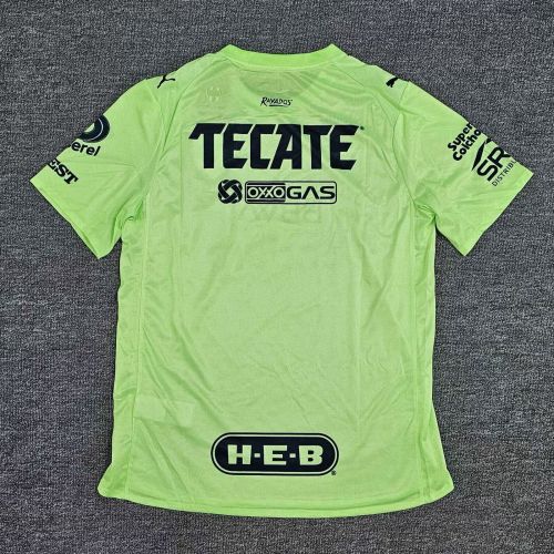 Player Version 2025-2026 Monterrey Green Goalkeeper Soccer Jersey Menterrey Football Shirt