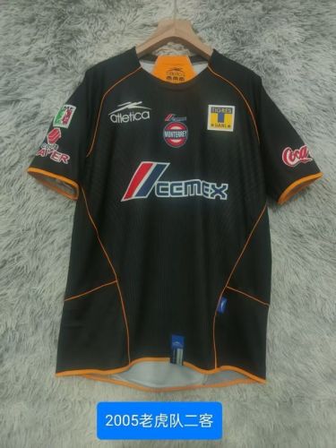 Retro Jersey 2005 Tigres UANL Third Away Black Soccer Jersey Vintage Football Shirt