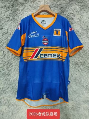 Retro Jersey 2006 Tigres UANL Away Blue Soccer Jersey Vintage Football Shirt