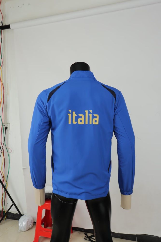 Retro Jacket 2006 Italy Blue Soccer Windbreaker Jacket Football Jacket